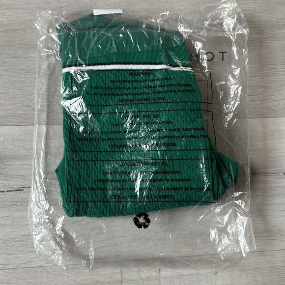 Tommy Hilfiger Women Cotton Johnny Collar Cable Knit Sweater Green Size XS NWT - Picture 6 of 6